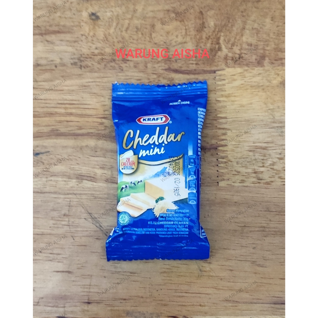 

Keju Kraft Cheddar Mini 30 gr