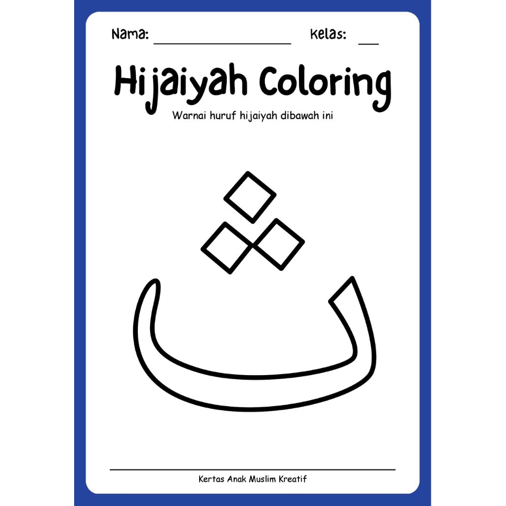 

kertas mewarnai huruf Hijaiyah 30 lembar kertas A4