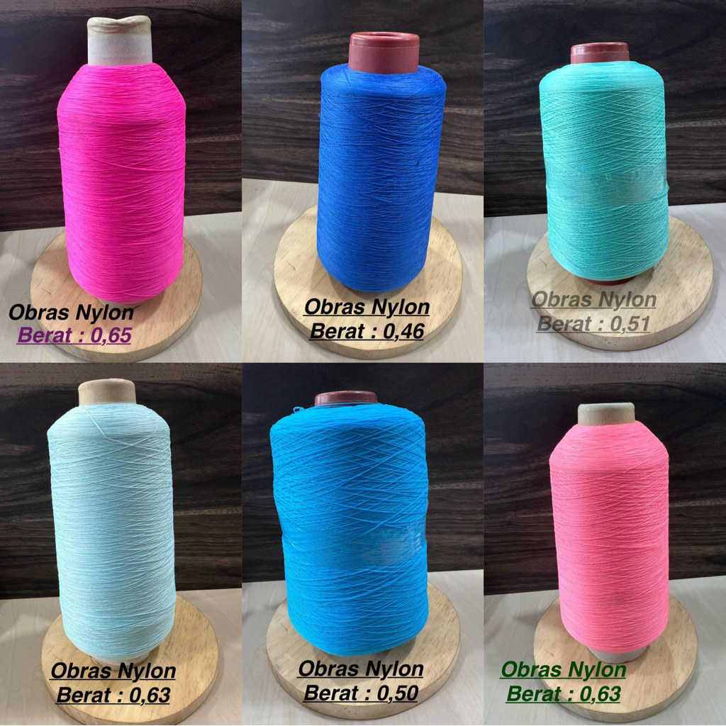 benang obras nilon/benang untuk neci