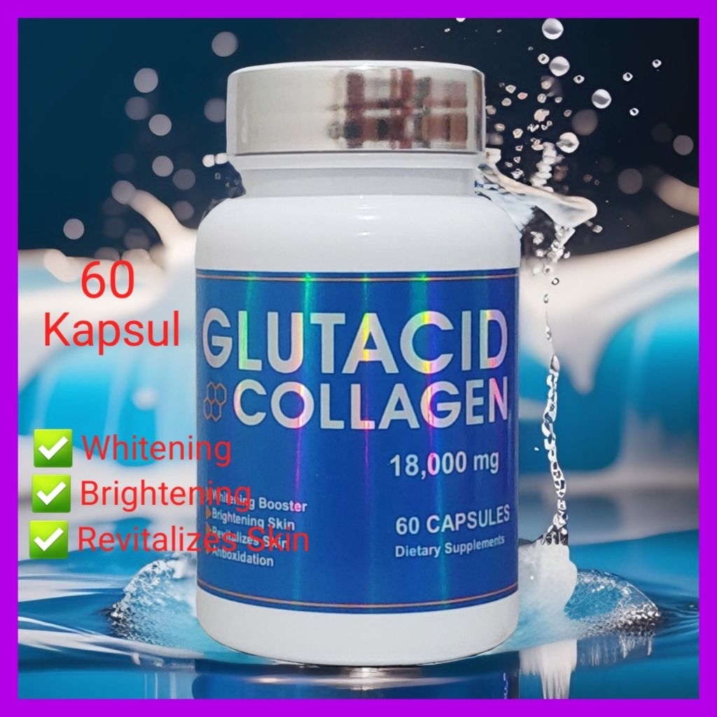 Glutacid Collagen 18.000 mg Suplemen Pemutih Badan 60 kapsul