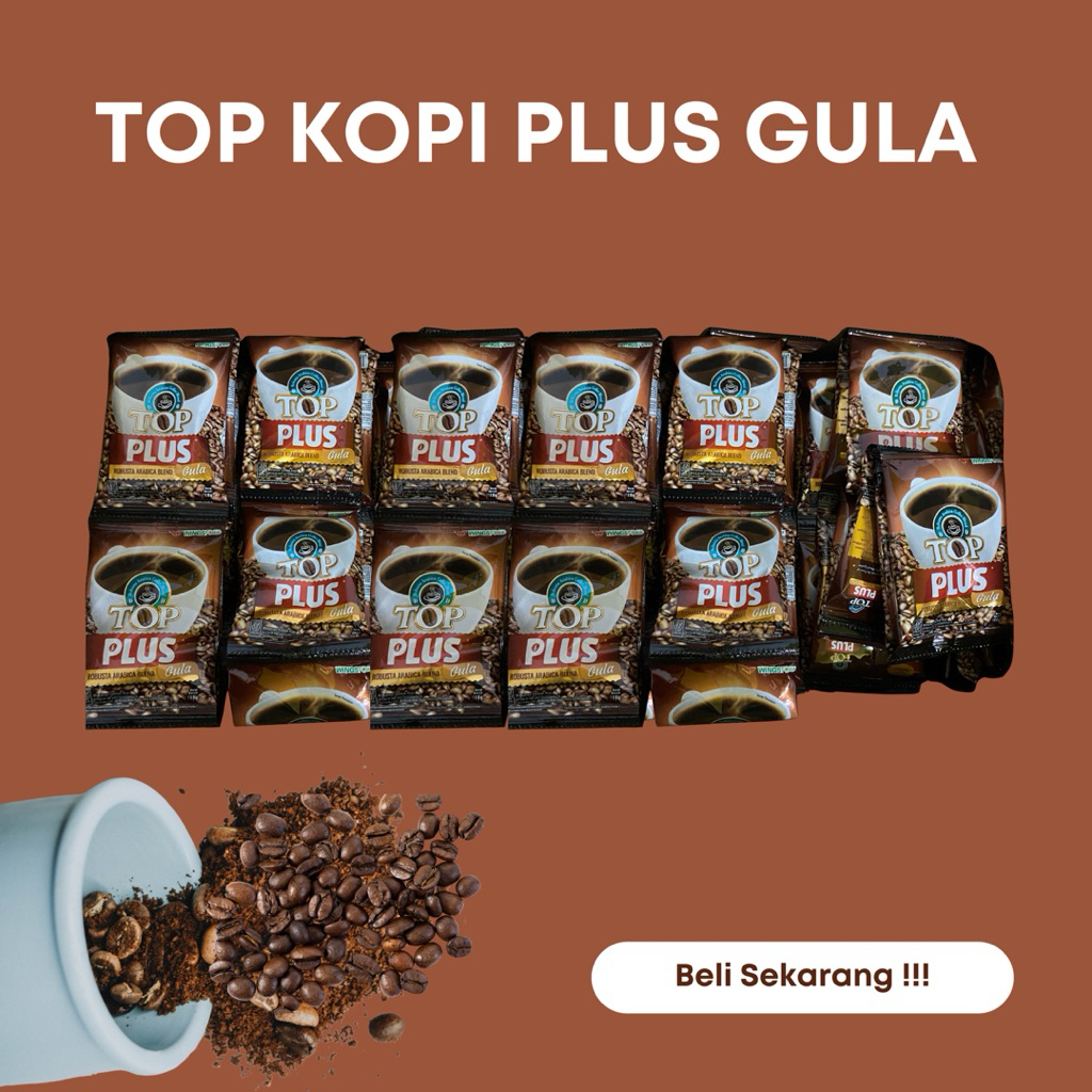 

Top Kopi Plus Gula (1 karton isi 120 sachet)