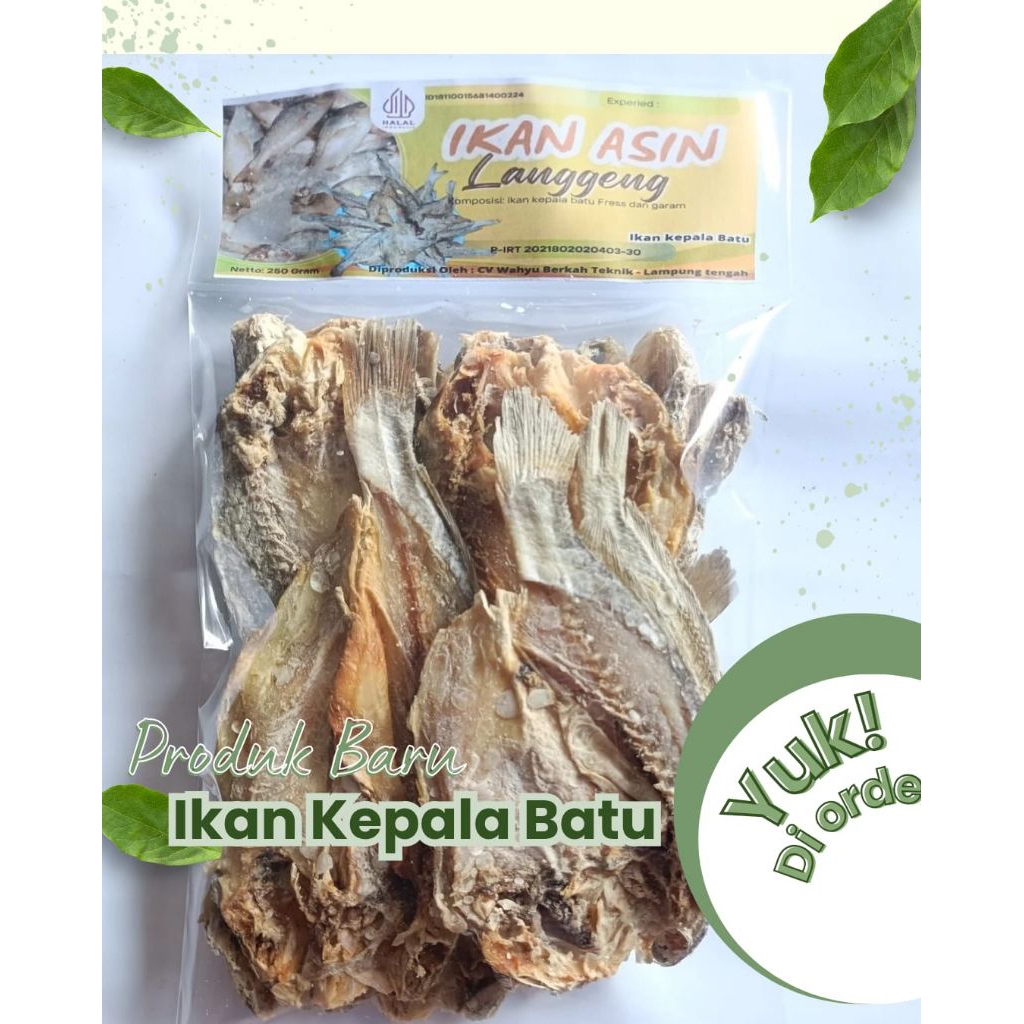 

Ikan Asin Langgeng (kepala batu) 250 gram