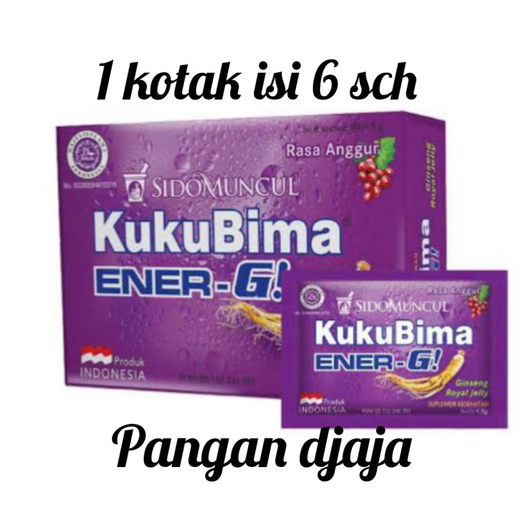 

kukubima ener G rasa anggur minuman stamina
