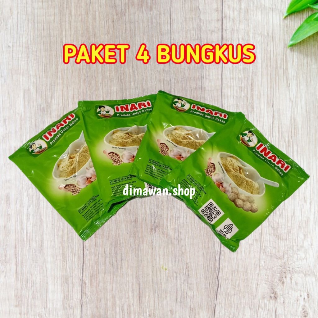 

INARI tepung premiks adonan bakso 250 gram ( 4pcs )