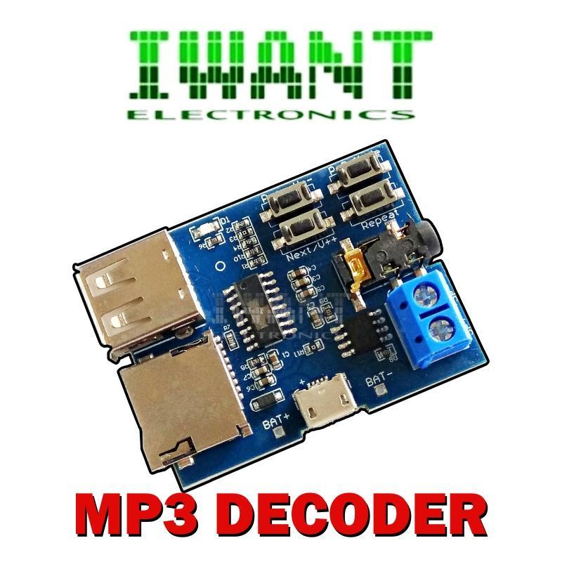 MP3 PLAYER DECODER MODULE MICRO SD CARD DECODER MODUL MP3 DECODER  MODULE FLASHDISK MICRO SD CARD DE