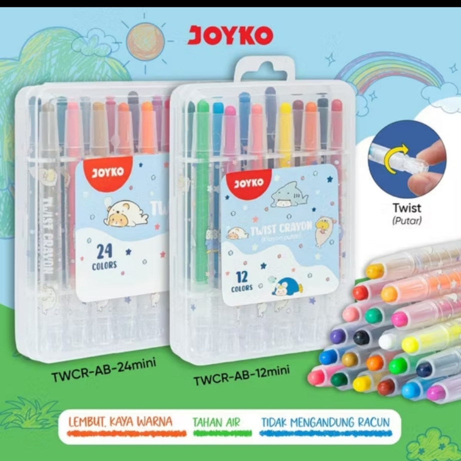 

Twist Crayon Joyko - Krayon Putar Mini TWCR-AB 12 mini Dan 24 Mini
