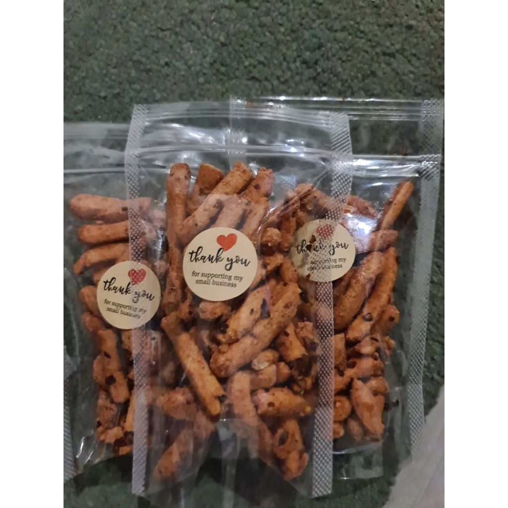 

basreng pedas jeruk kemasan pouch 35gram