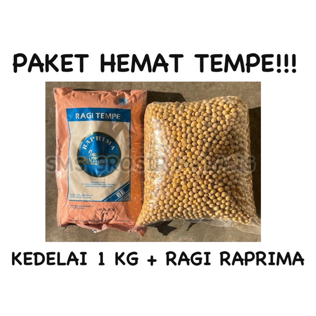 

PAKET RAPRIMA / PAKET TEMPE HEMAT / PAKET KEDELAI RAGI / KEDELAI BOLA IMPORT / RAGI TEMPE RAPRIMA