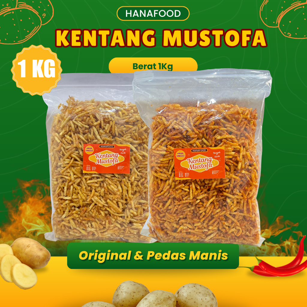 

[PROMO] 1KG KENTANG MUSTOFA PEDAS MANIS & ORIGINAL RENYAH GURIH LEZAT