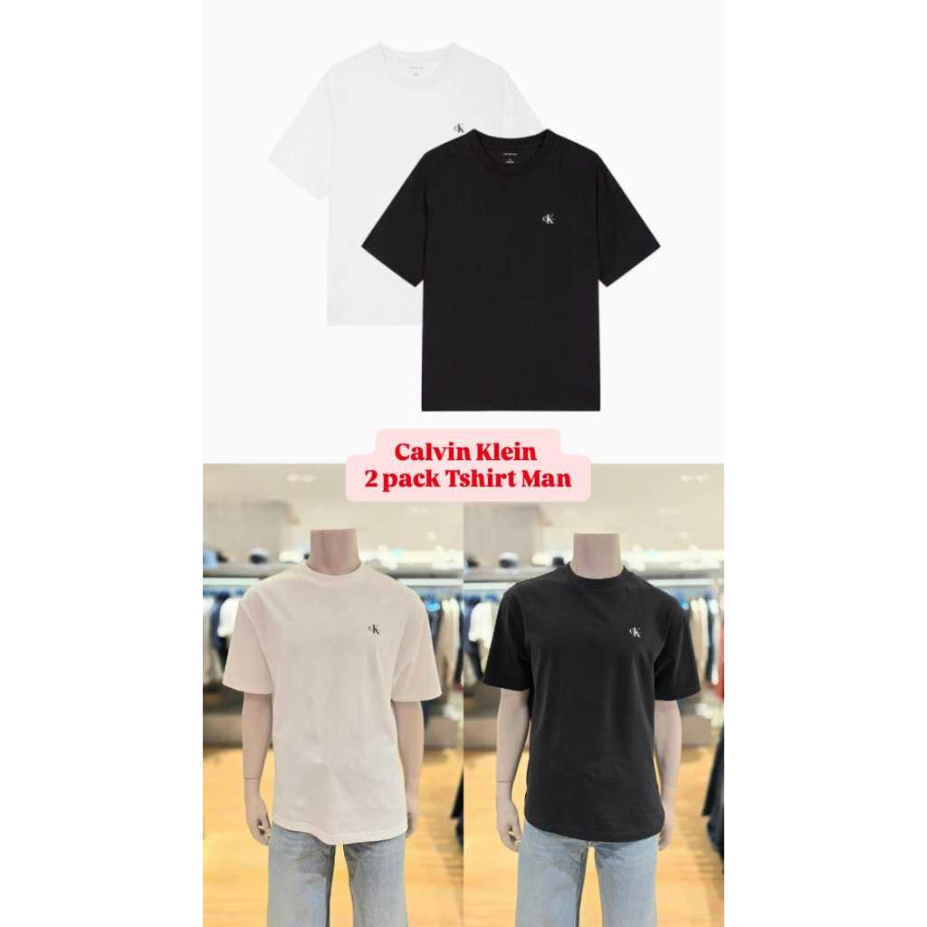 READY CALVIN KLEIN 2PACK TSHIRT MAN REGULAR SIZE
