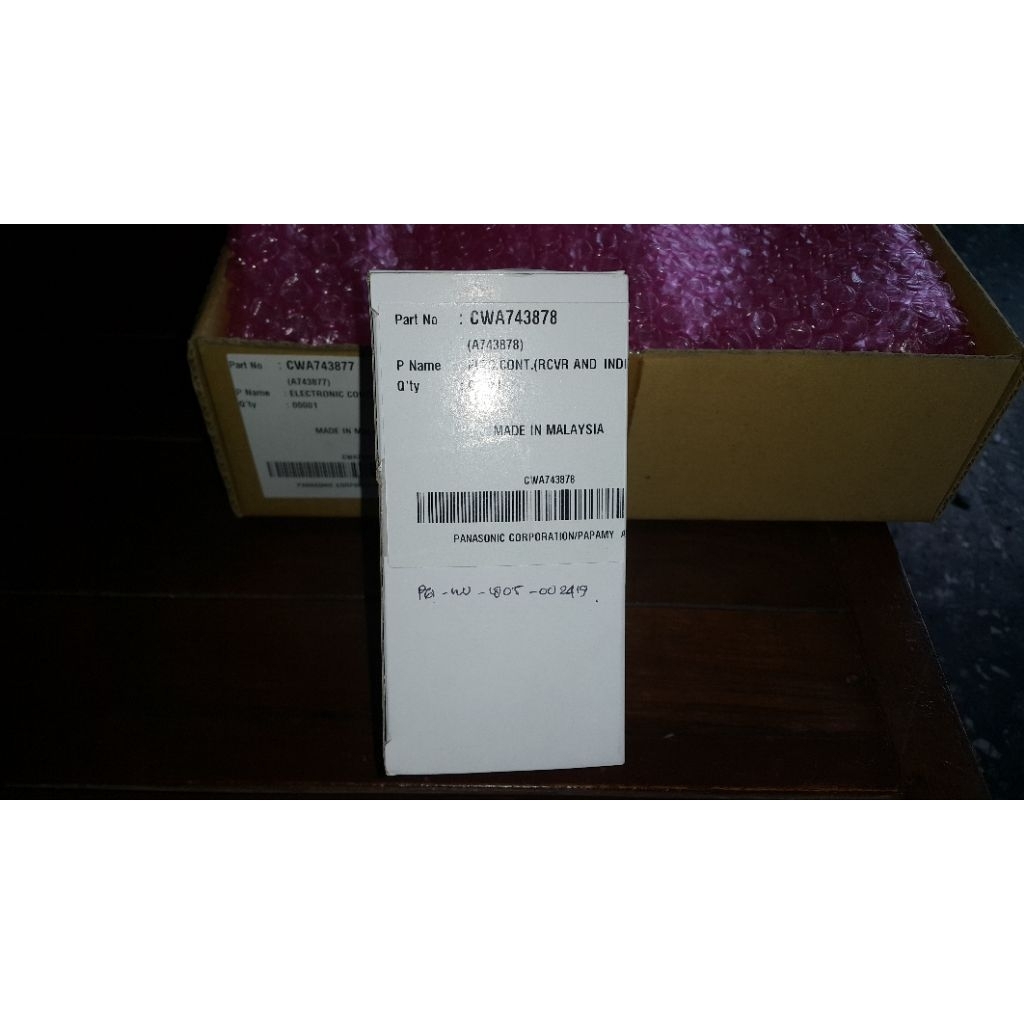 MODUL MAINBOARD RECEIVER & INDIKATOR SENSOR AC CASSETE PANASONIC NO SERI CWA743877