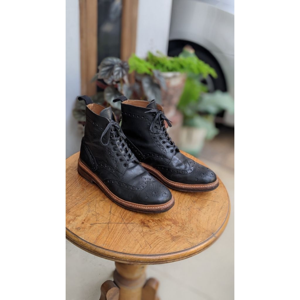 grenson wingtip boots england