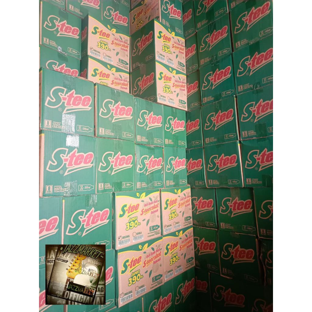 

S-Tee minuman teh melati 390ml (1 dus isi 12)