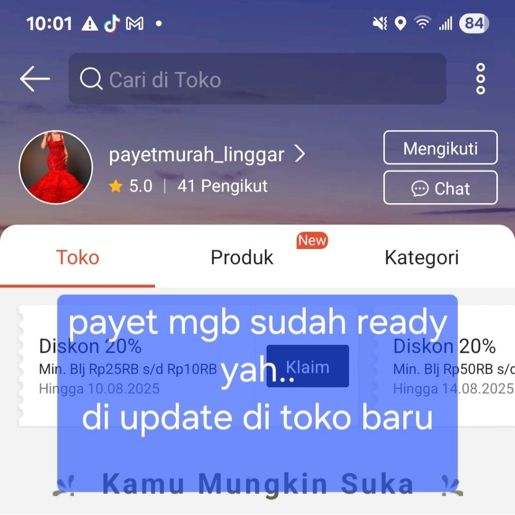 payet jepang MGB original sisa pemakaian