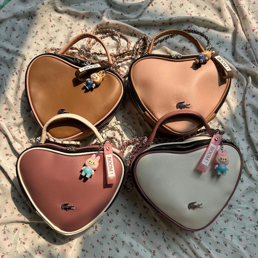 NAOMI Sling Bag Hati Tas Selempang Wanita Tas Tenteng Mewah FREE Gantungan Tas