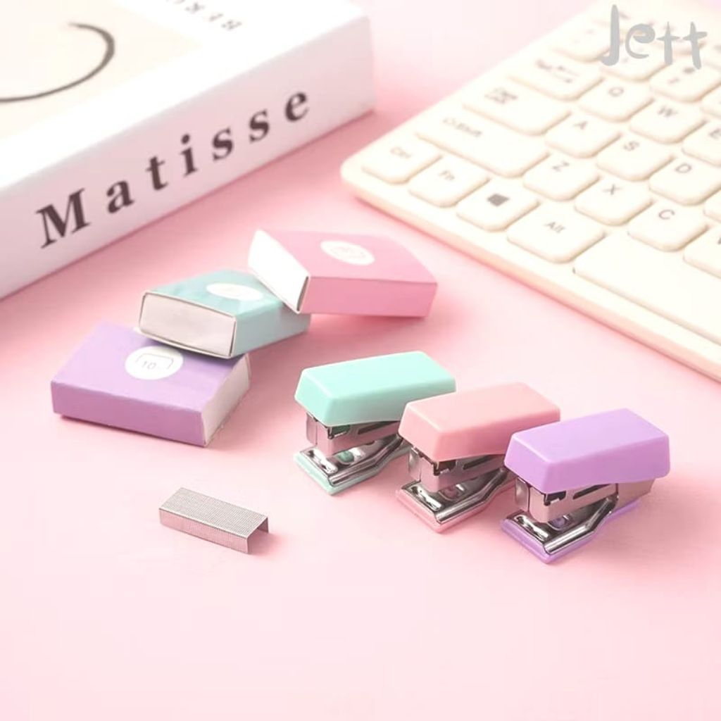 

Stapler Staples Mini Set Warna Pastel / Penjepit Kertas Perlengkapan Kantor Sekolah LYS