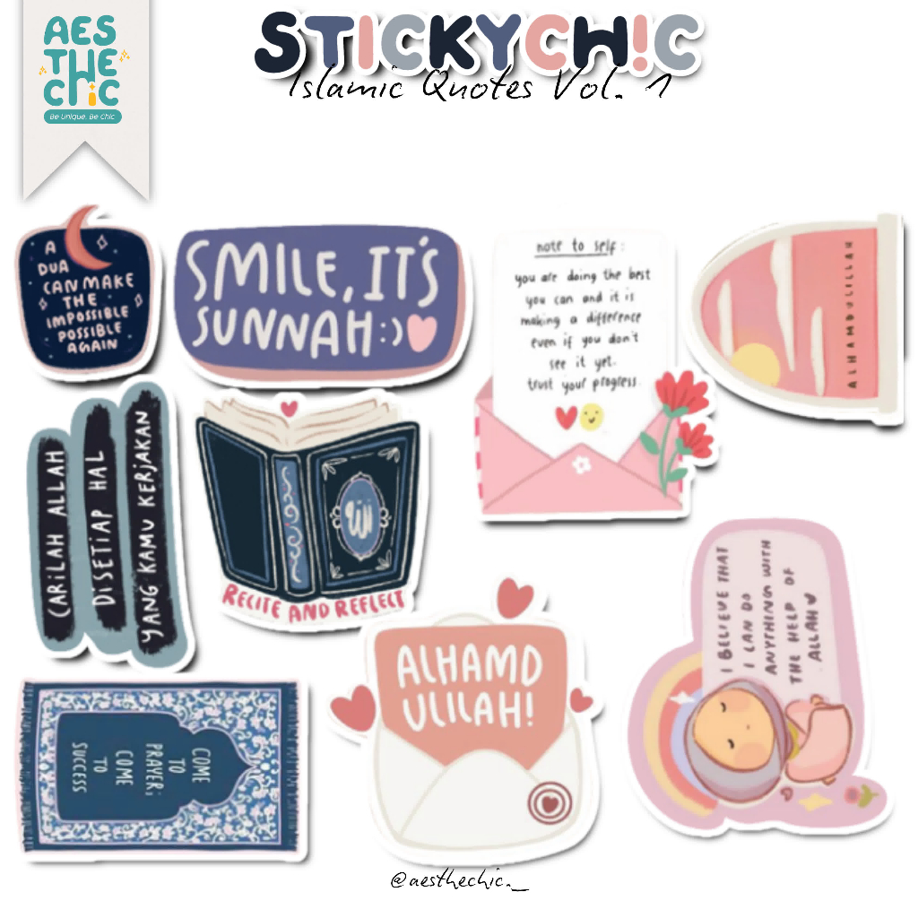 

Stiker Pack Cute Makanan Islami Anti Air untuk Freebies Buku Journal Casing Phone Aesthechic