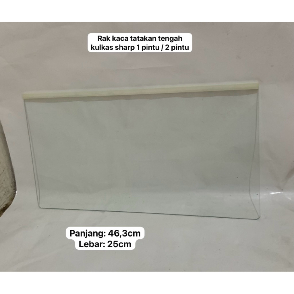 RAK KACA TATAKAN TENGAH KULKAS SHARP 1PINTU / 2PINTU SECOND / BEKAS ORIGINAL | RAK KULKAS SHARP TERM
