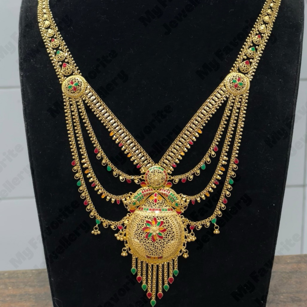 Kalung Rumbai Warna Mewah Emas Asli Kadar 700