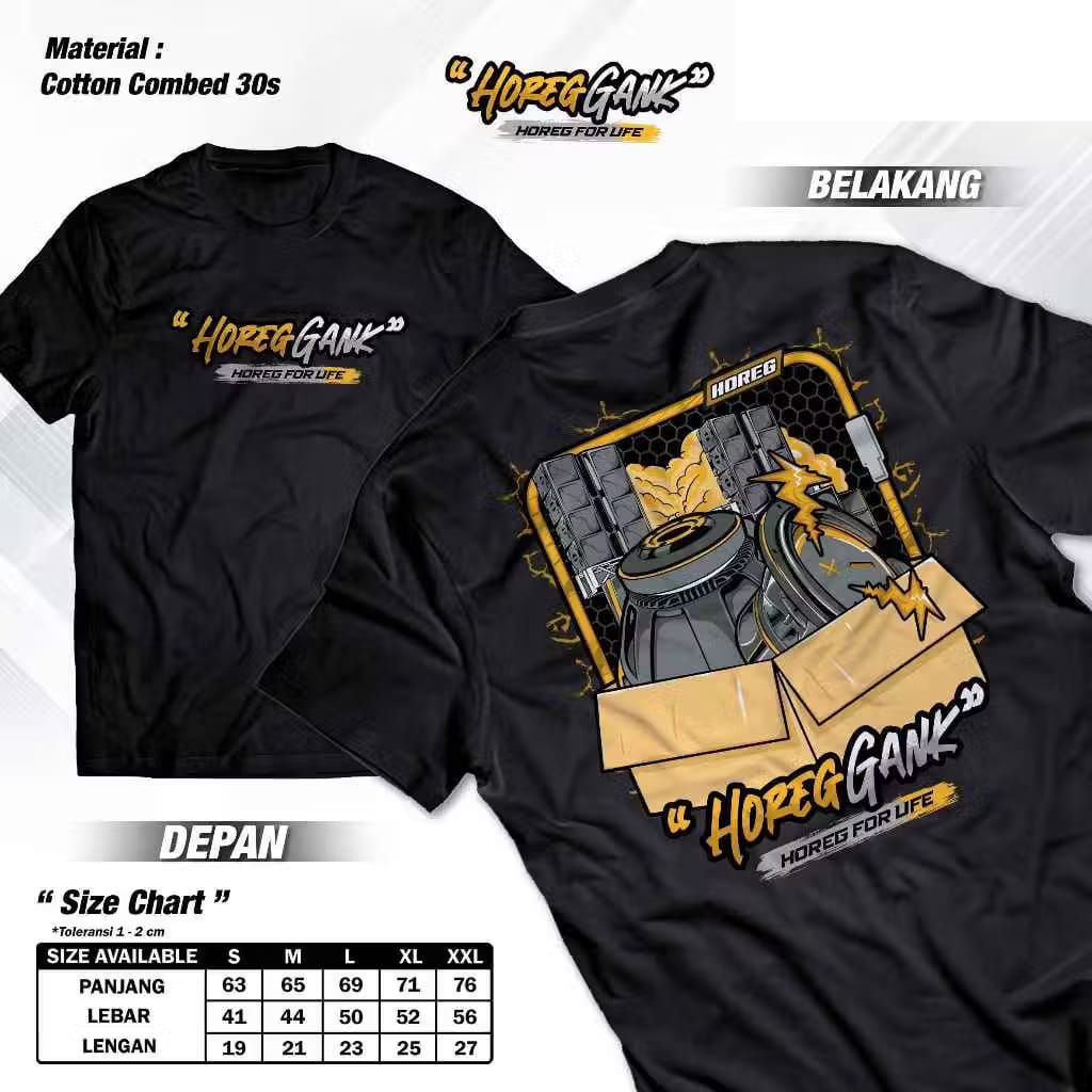 Kaos Sound System Audio HOREG GANK -Baju Sound System Horeg For Life