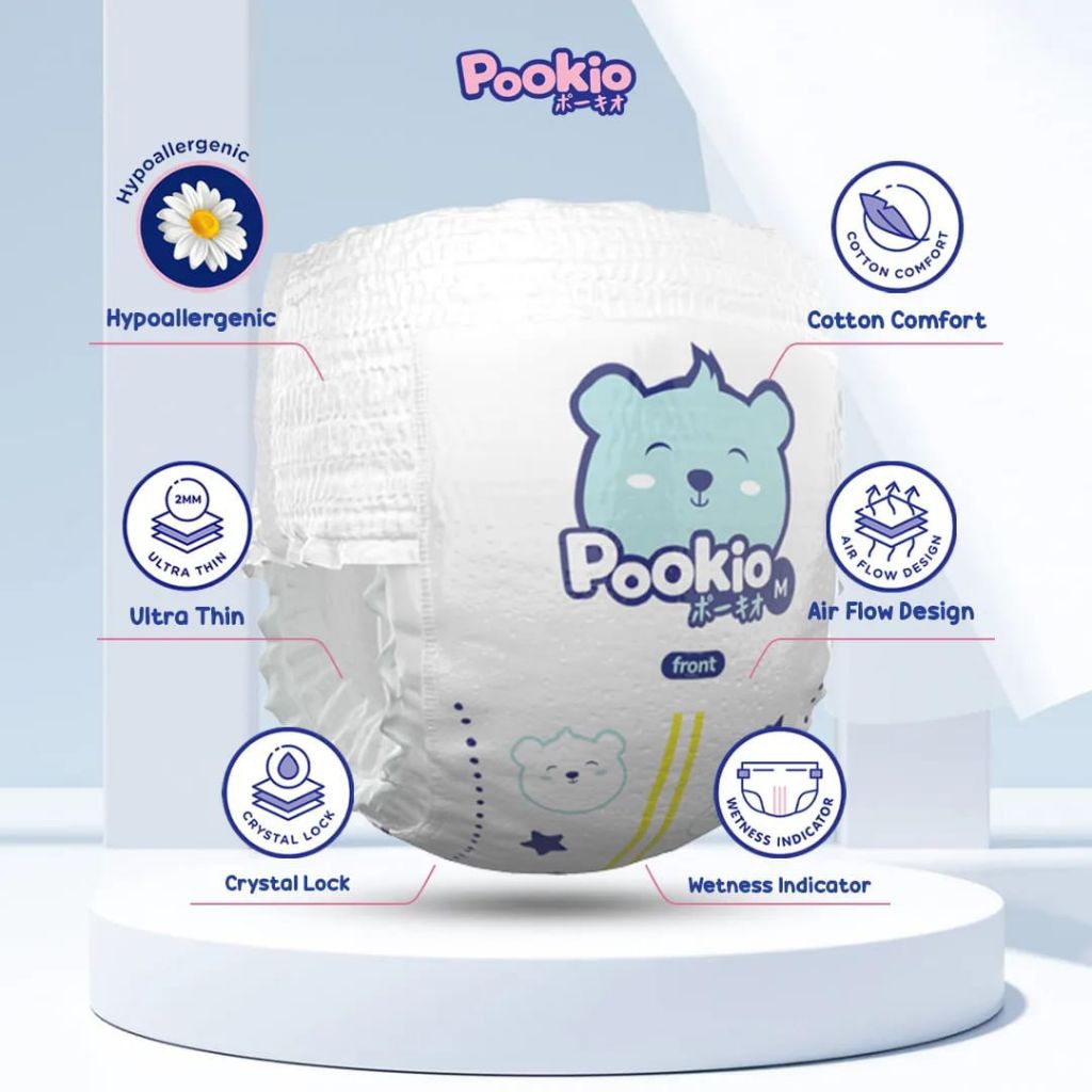 Promo Variasi 3 pcs & 4 pcs Pokioo Popok Bayi Tipe Celana 4xl XXXXL Repac Pampers Balita Anak Kecil 