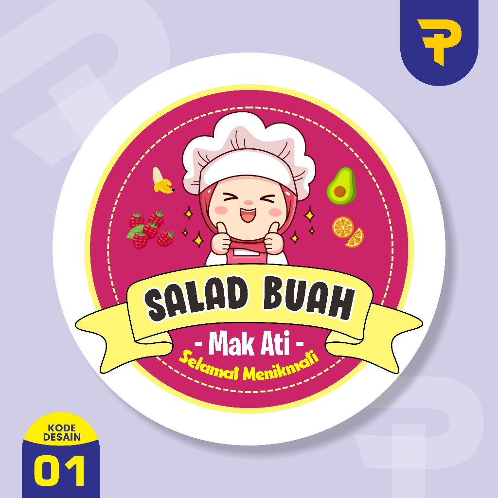 

stiker salad stiker salad buah
