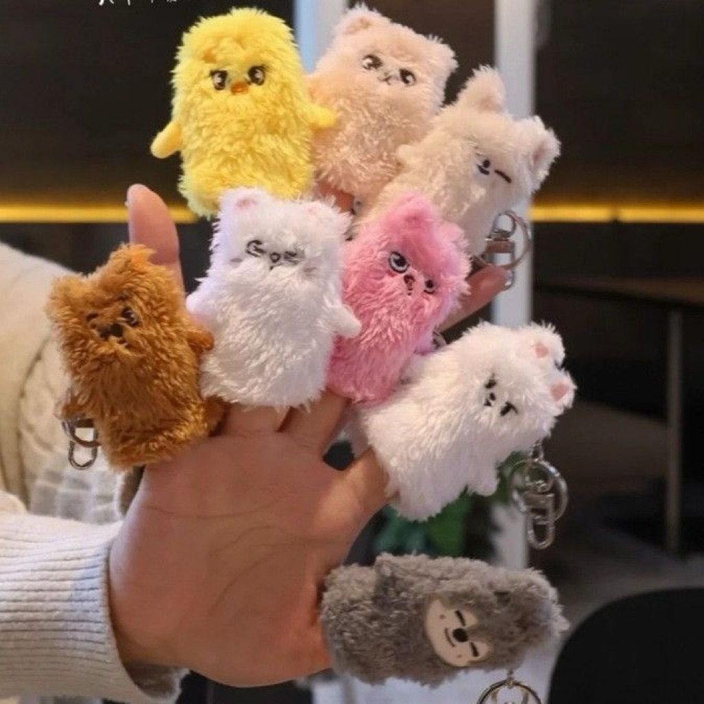 READY SKZOO Finger Puppet Keychain Stray Kids Plush