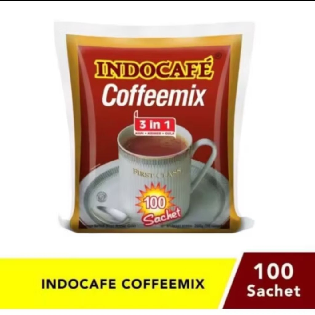 

Indocafe coffe Mix 1Bag isi 100sashet