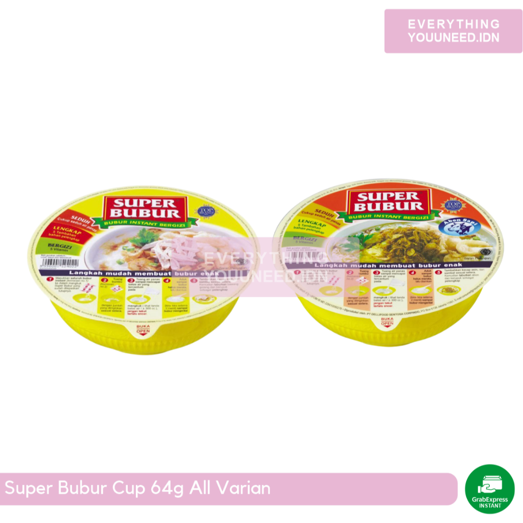 

Super Bubur Cup 64g All Varian