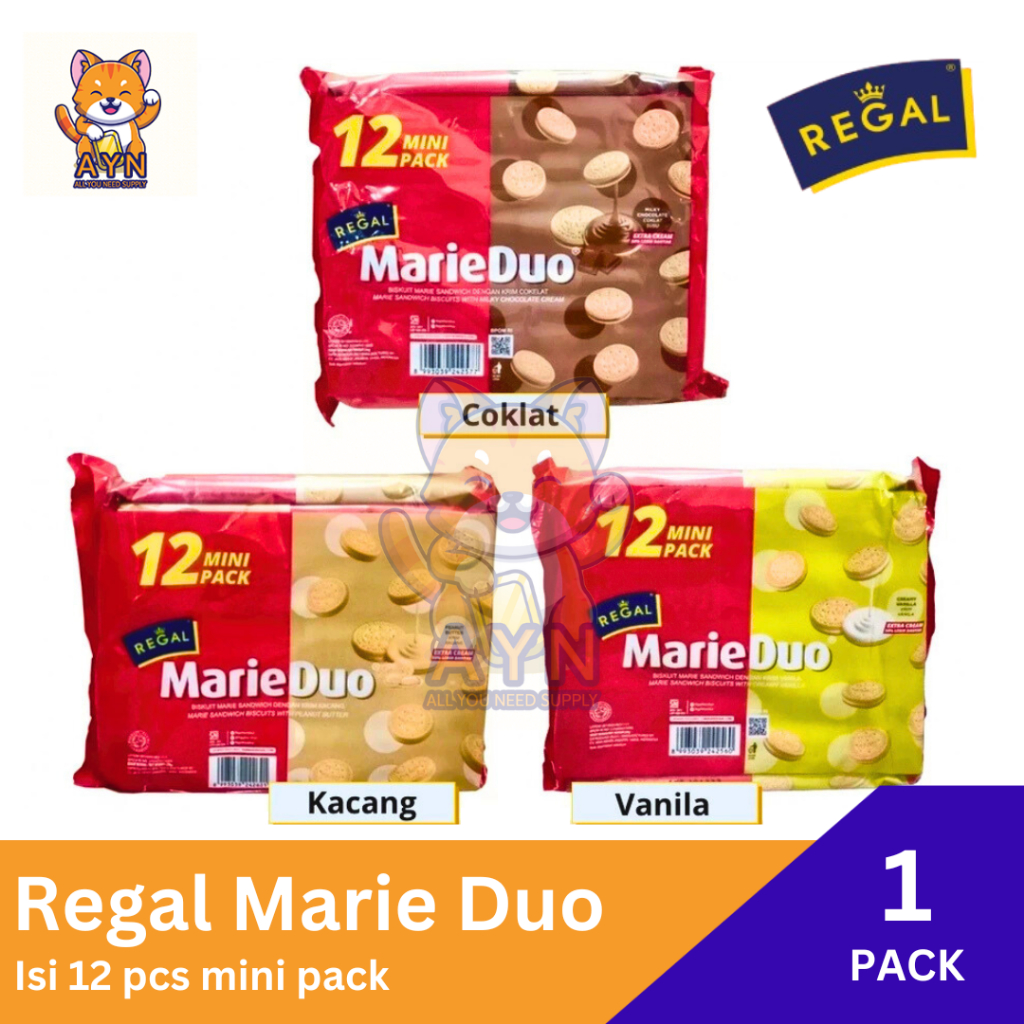 

Regal Marie Duo Mini Pack [ 1 pack isi 12 pcs ]