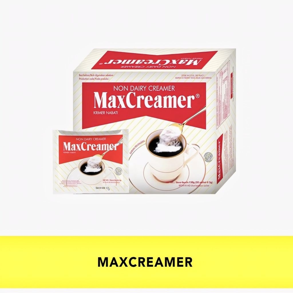 

Max Creamer Non Dairy Creamer 150 gr ( 50 Sachet x 30 gr )
