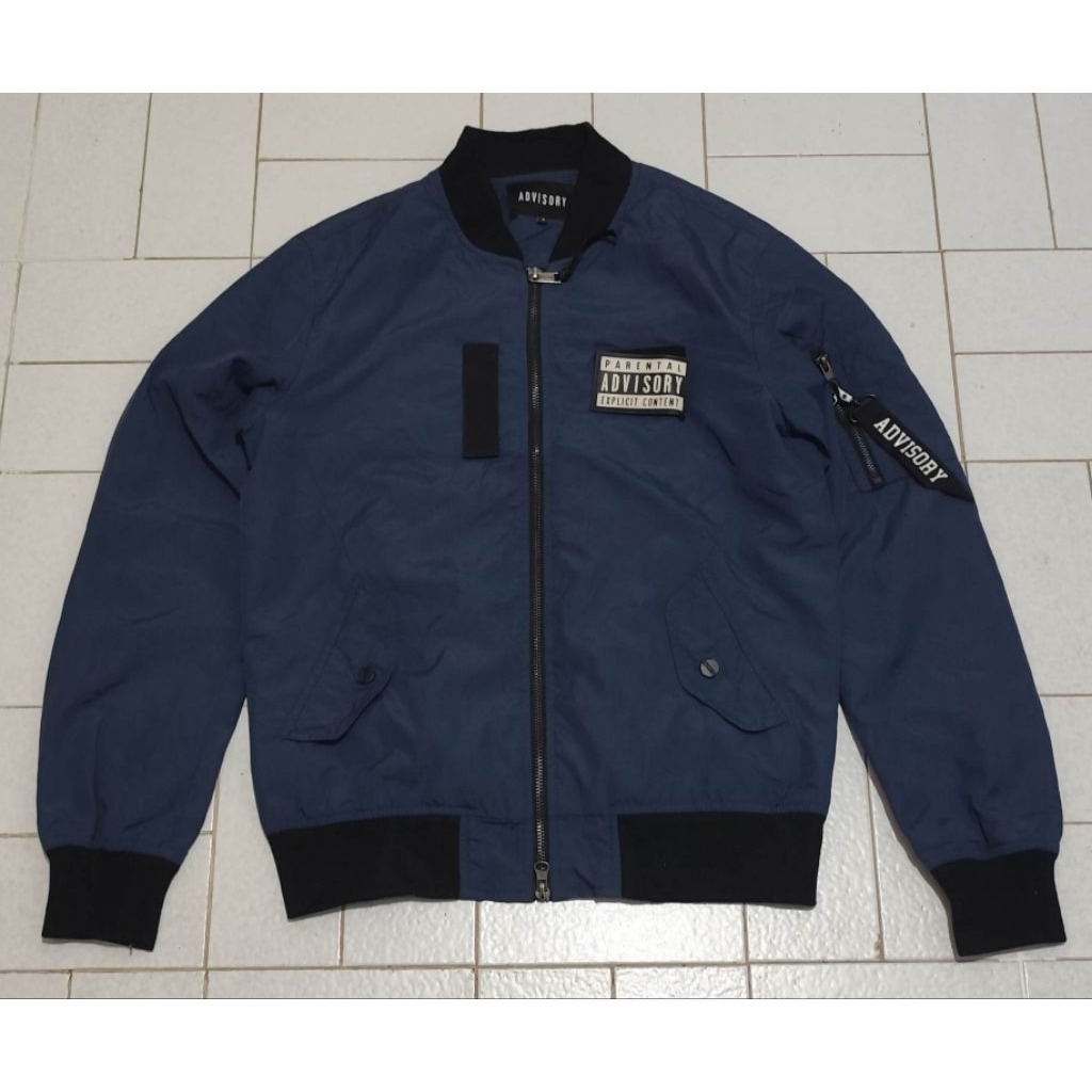 Jaket Casual Bomber Advisory Navy