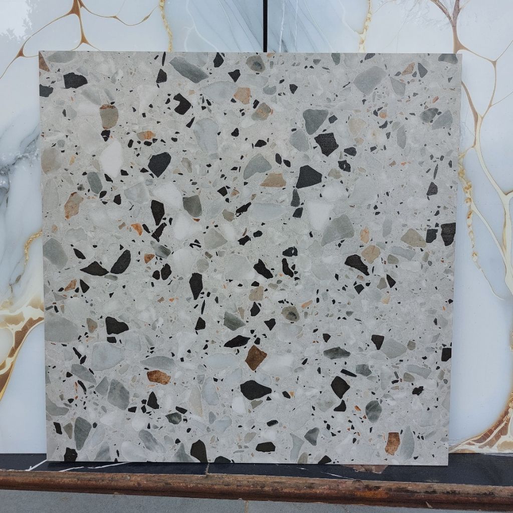Granit Lantai 60x60 motif Terazo coloring Granito