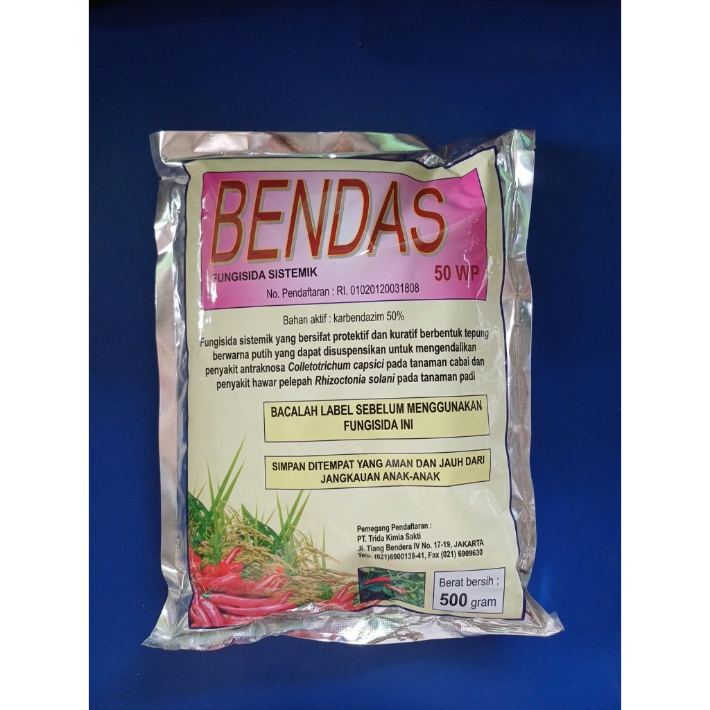 Fungisida Bendas 50 WP 500 gram