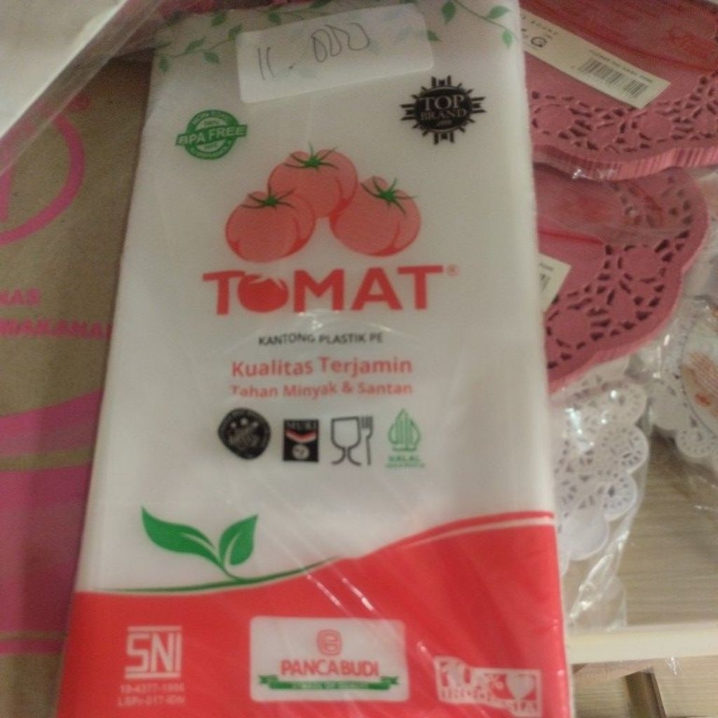 PE TOMAT plastik 12x25