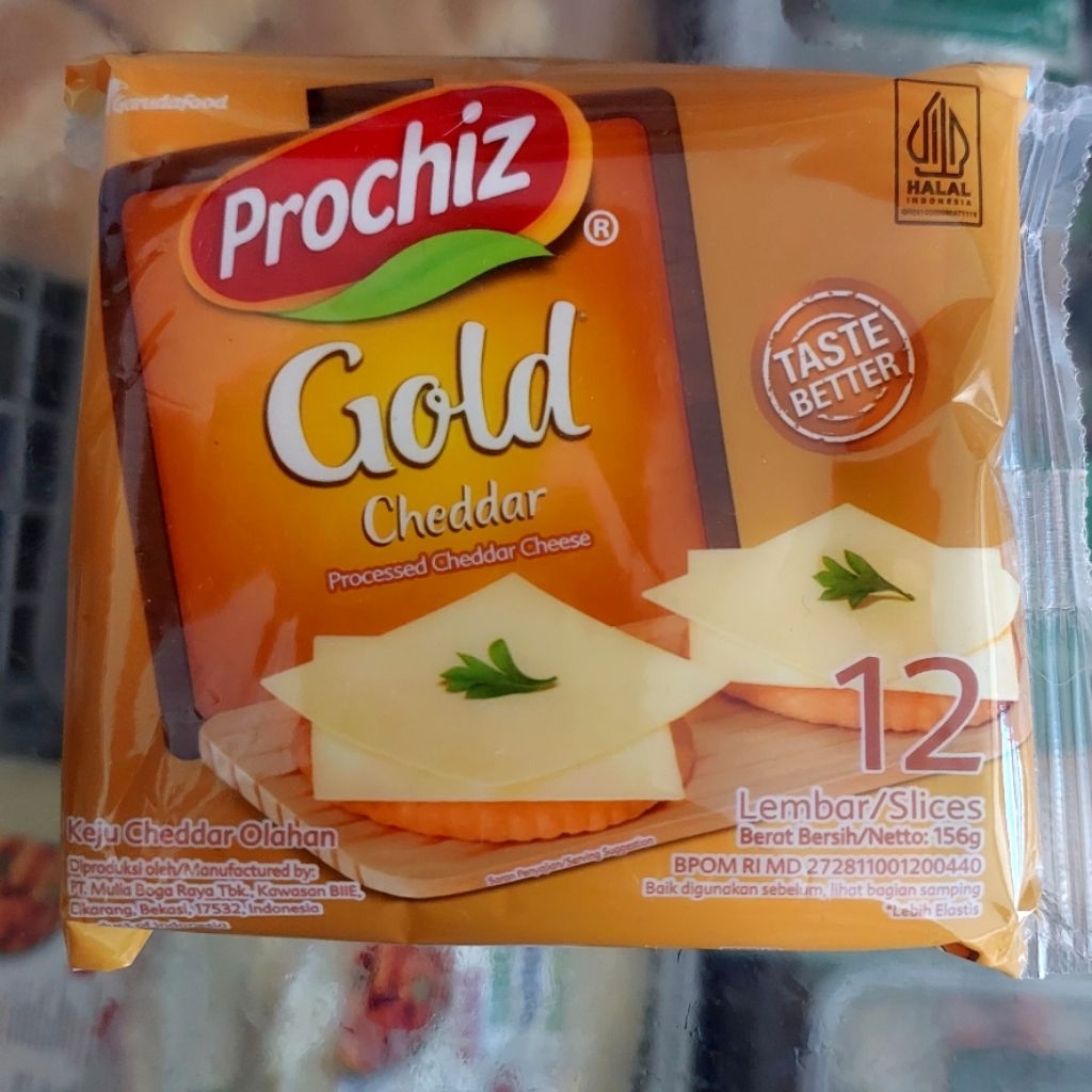 

Prochiz Gold Cheddar Slice 12 Lembar