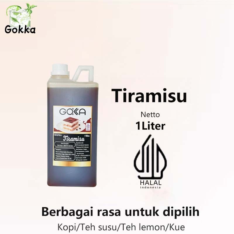 

Gokka Tiramisu Syarup 1l - Sirup Tiramisu Gokka - Halal
