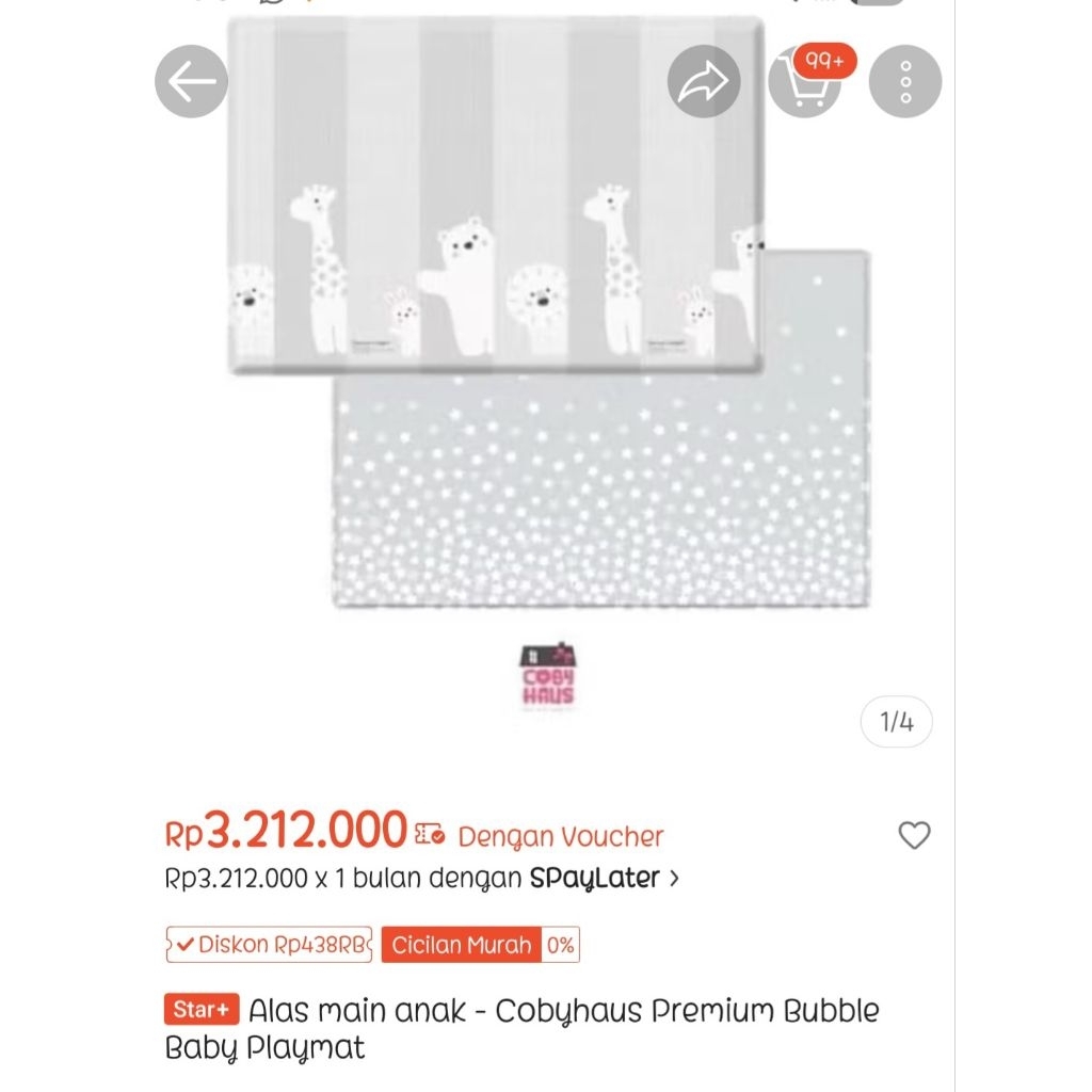 Preloved‼️ CobyHaus Playmat 2side