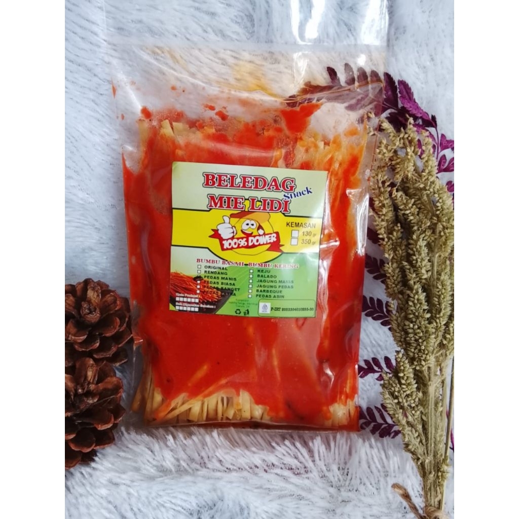 

mie lidi gepeng basah pedas manis 150gr