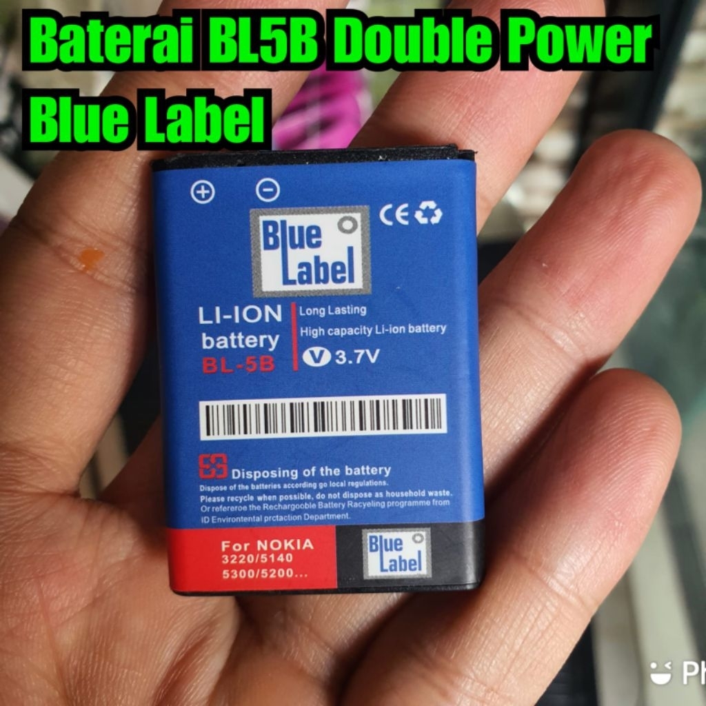 Baterai BL5B Nokia batre BL 5B for Nokia 3220 3230 5070 5200 5300 5320 6070 6080 6120c N80 N90 dll