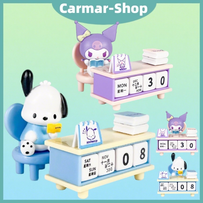 

Sanrio Pochacco Kuromi Seri Kalender Meja Model Karakter Lucu Koleksi Dekorasi Desktop Kantor Hadiah Ulang Tahun Anak-anak
