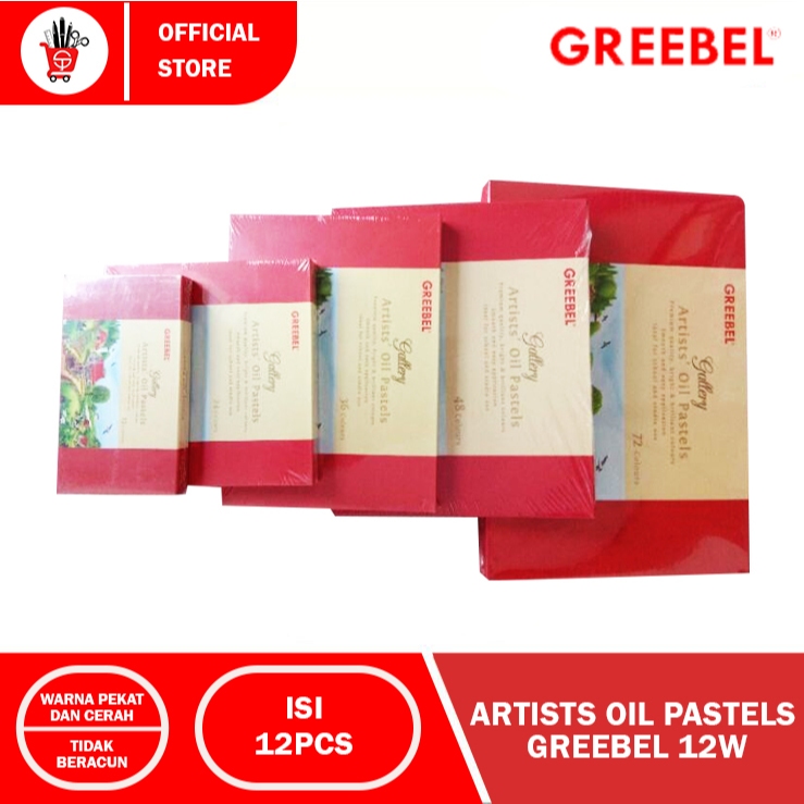 

Greebel Artists Soft Oil Pastel Crayon Set 12 Warna (1SET)