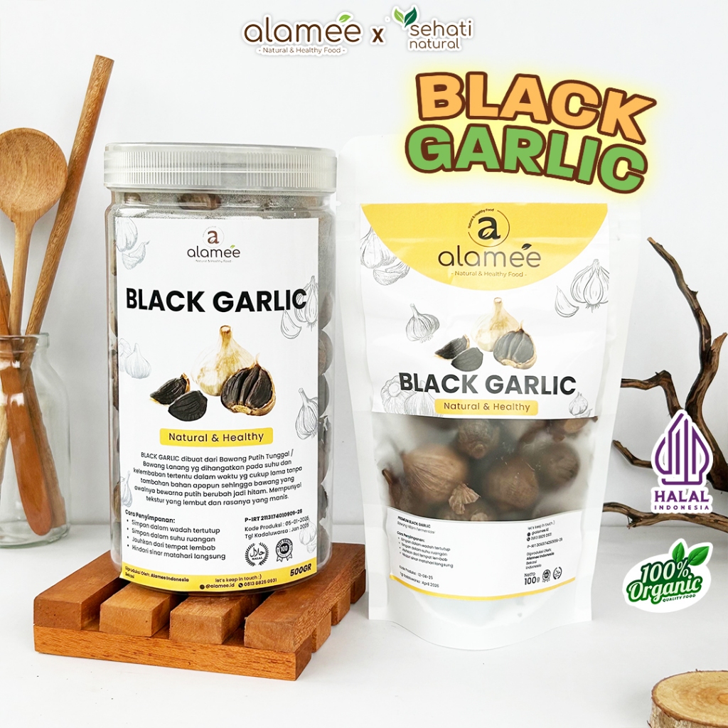 

Black Garlic Bawang Hitam Tunggal Herbal Premium Lanang Alami Natural Berkhasiat Sehat