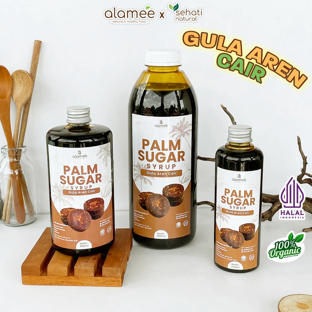 

Gula Aren Cair Syrup Palm Sugar Murni Barista Brown Sirup Natural Manis Asli Organic Liquid Organik