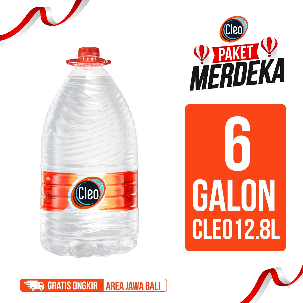 

Cleo Air Murni 12,8 LT - Bundling Hemat 6 Galon