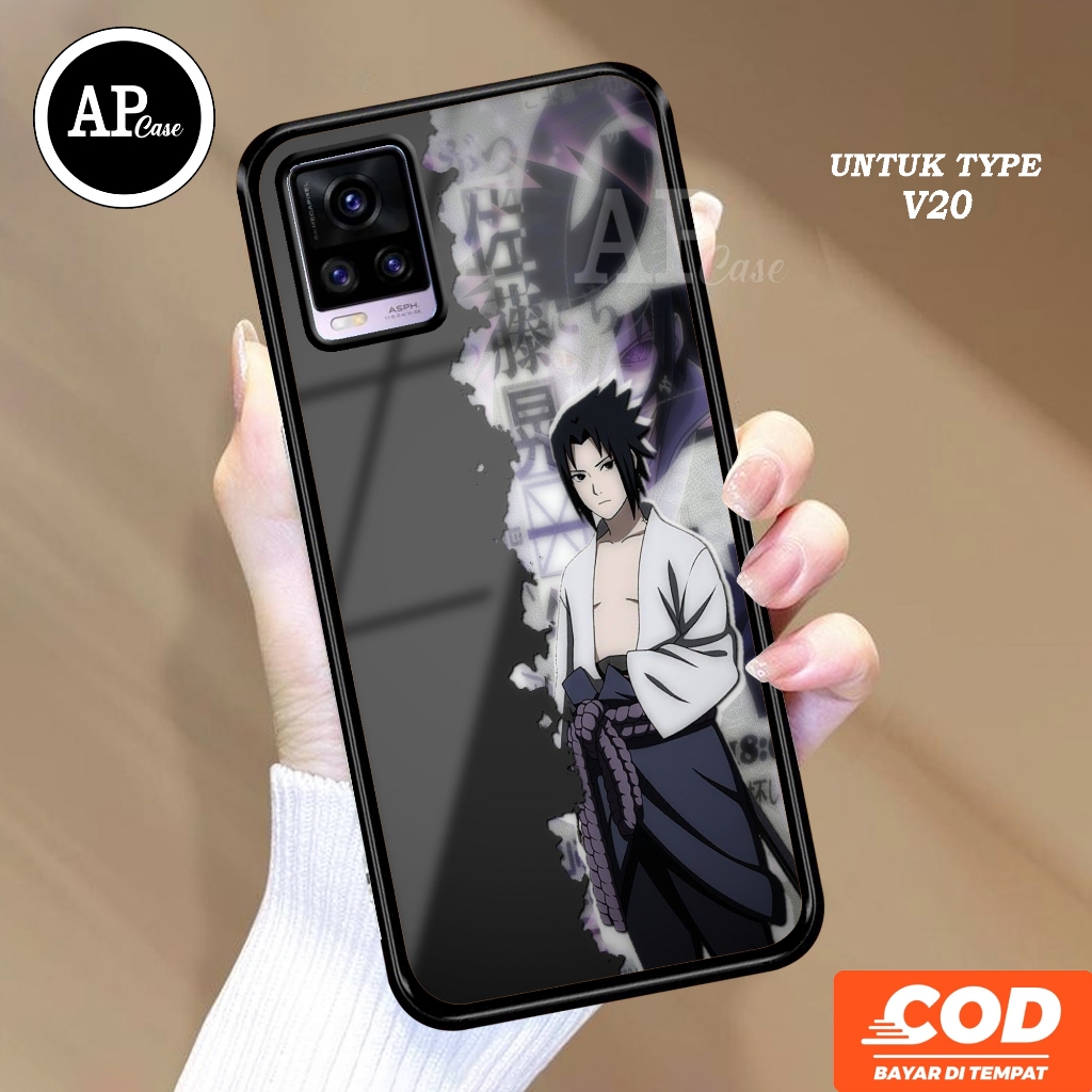 Case VIVO V20 (MOTIF sasuke) Ap Case Terbaru softcase dan hardcase glossy - Custom Case - Casing - K