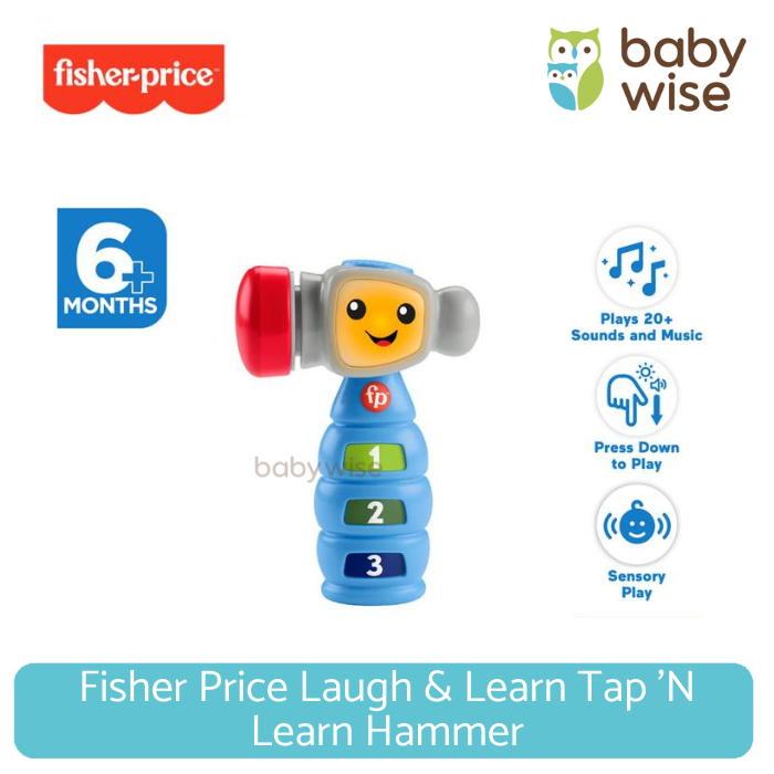 Fisher Price Laugh & Learn Tap 'N Learn Hammer - Mainan Edukasi Anak Balita