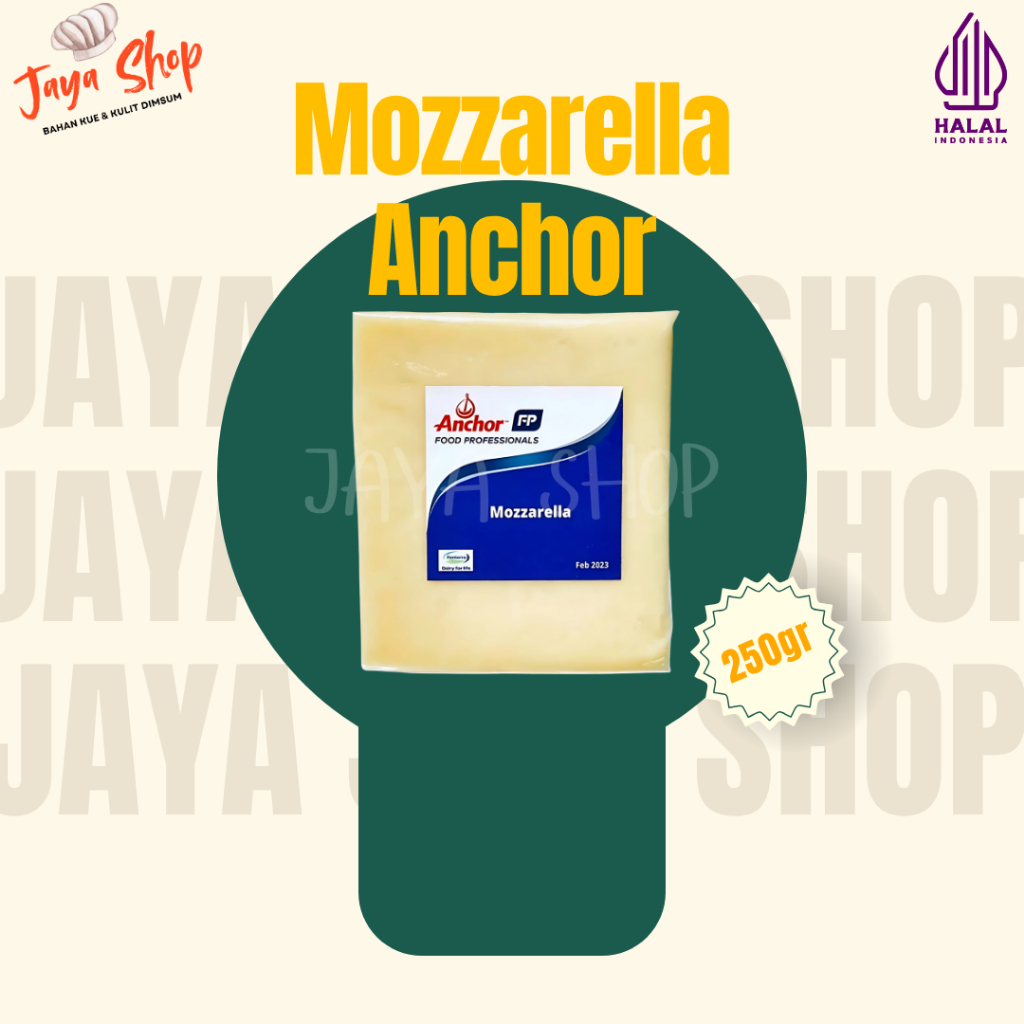 

JS | Keju Mozzarella Anchor Repack 250gr | Leleh Sempurna