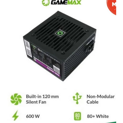 PSU Power Supply GameMax GE600 | GE-600 600Watt | PSU 600Watt