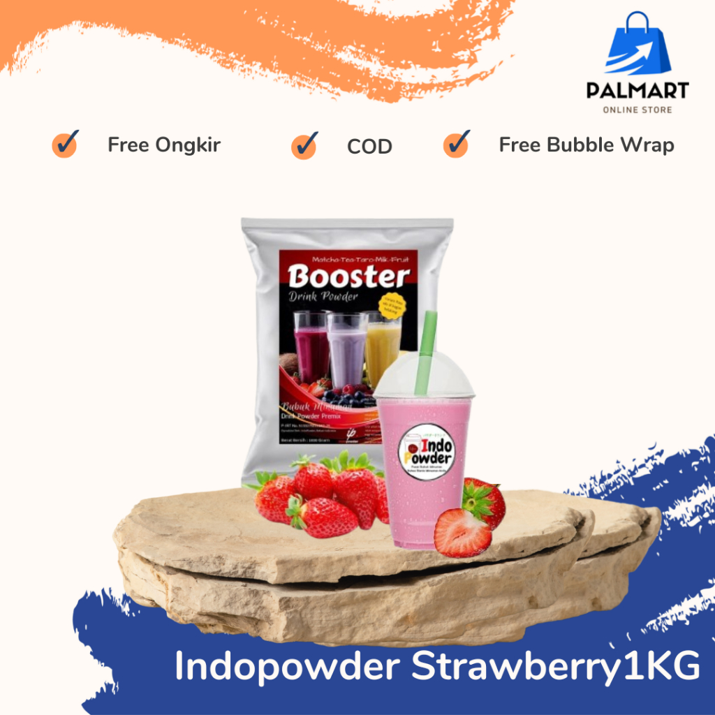 

Bubuk Minuman Strawberry 1 Kg / Bubuk Strawberry Indopowder / Bubuk INDOPOWDER / Powder Strawberry
